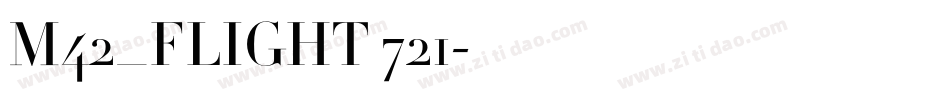 M42_FLIGHT 721字体转换